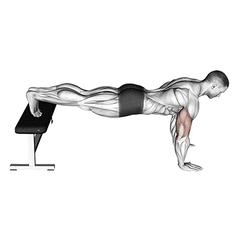 Push-up voeten hoog