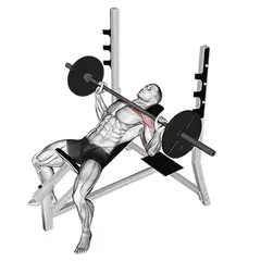 Incline barbell press